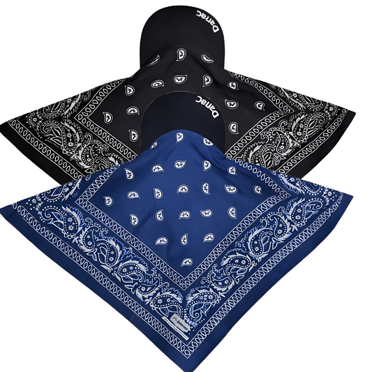 Dana Cap Blue & Black Combo – Premium Cotton Bandana Cap for Men | Streetwear Headwear | COD Available