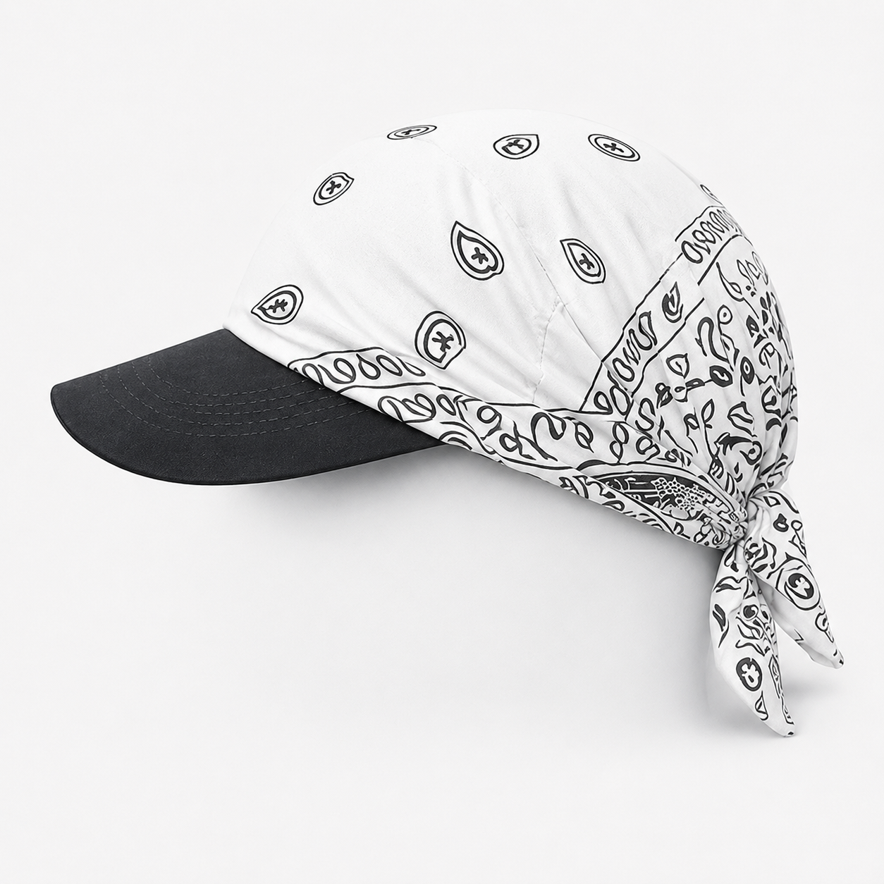 Danac Premium Cotton Bandana Cap - White