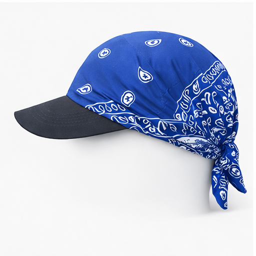 Danac Cotton Bandana Cap for Men - Blue | Adjustable Headwear