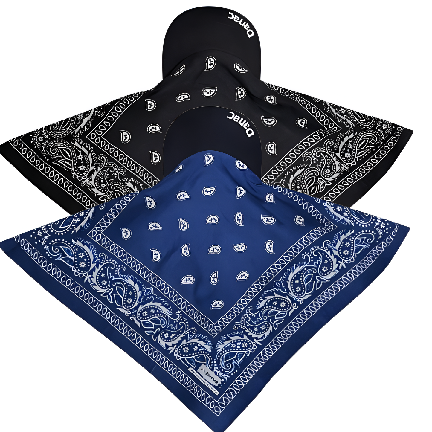 Danac Bandana Cap for Men - Blue & Black Combo | Cotton Streetwear