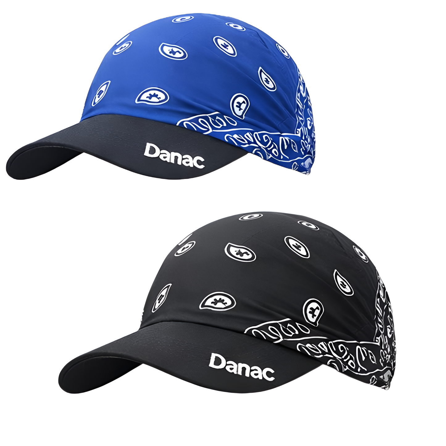 Danac Bandana Cap for Men - Blue & Black Combo | Cotton Streetwear