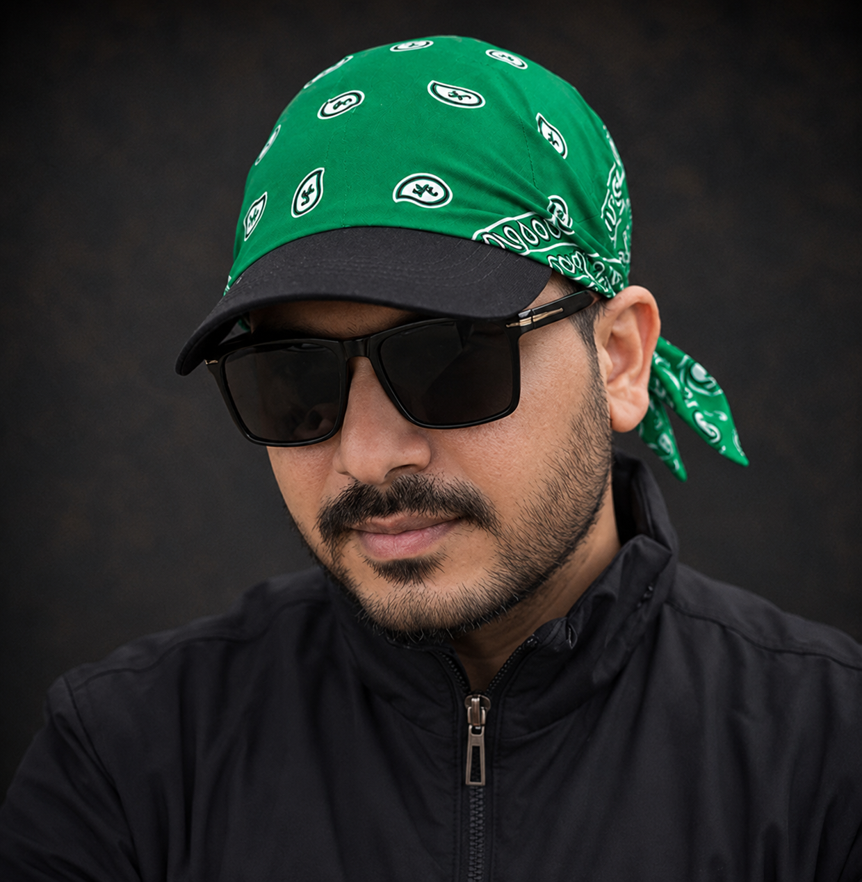 Danac Premium Cotton Bandana Cap - Mentis green
