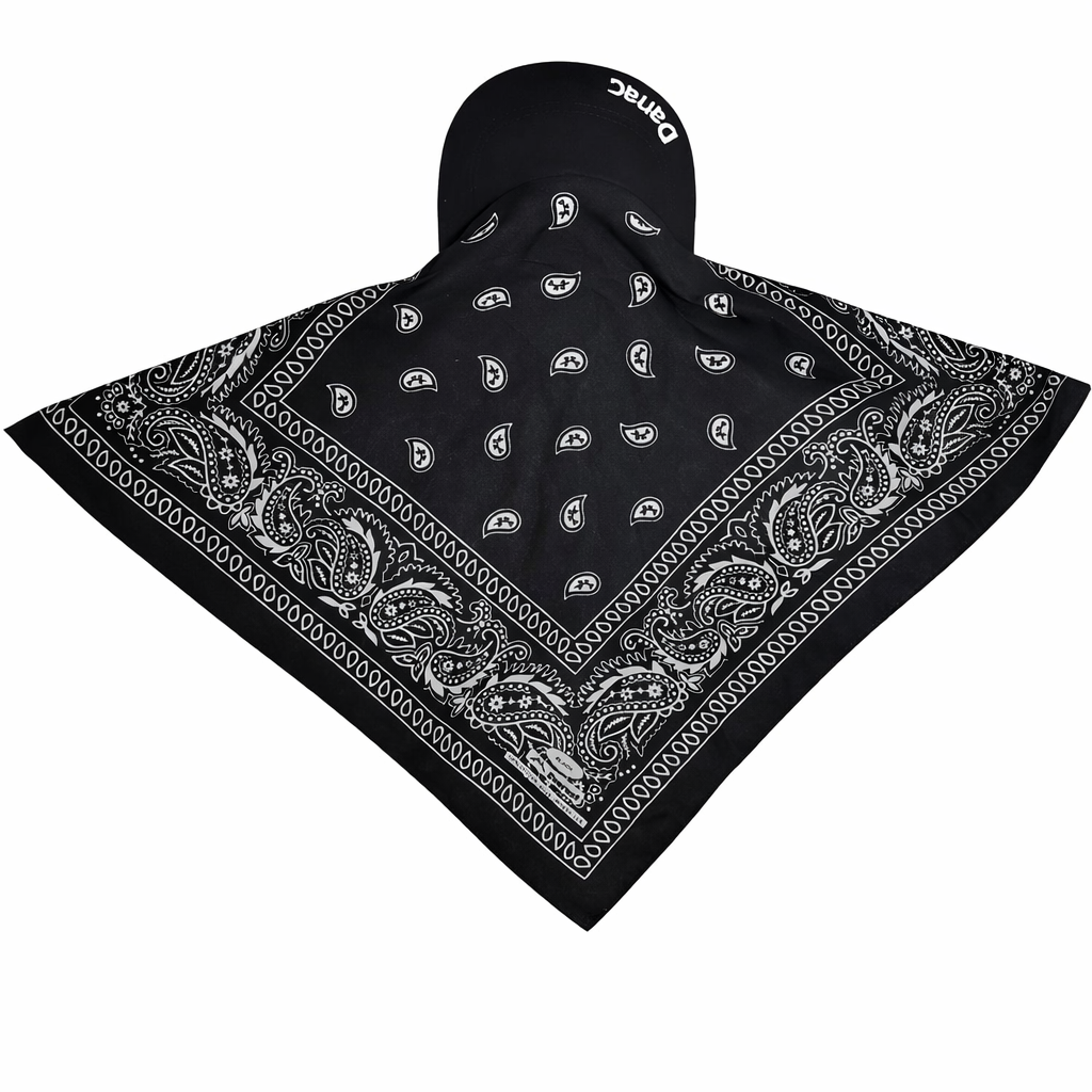 Danac Bandana Cap for Men | Premium Cotton Cap - Black