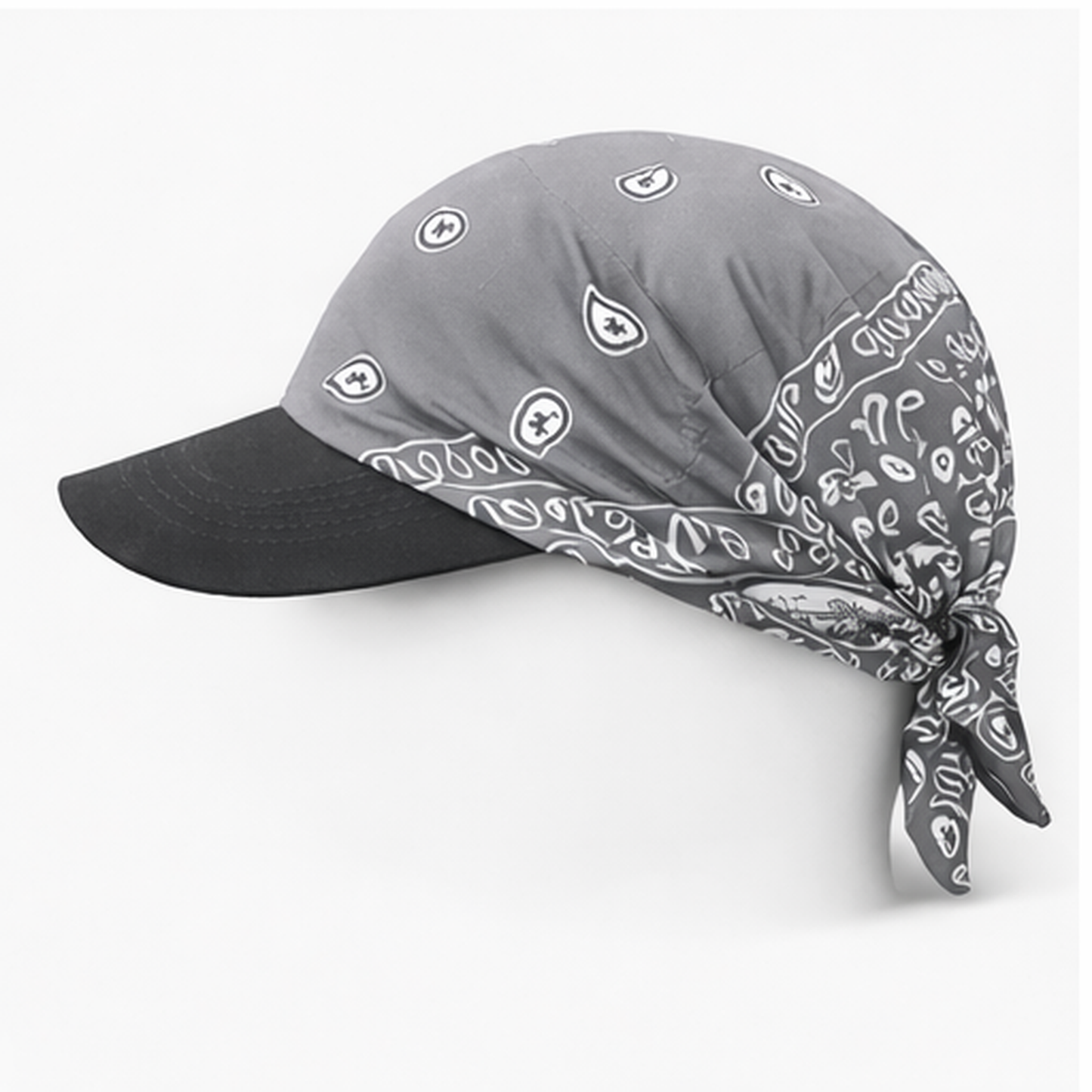 Danac Premium Cotton Bandana Cap for Men - Grey, Blue & Black