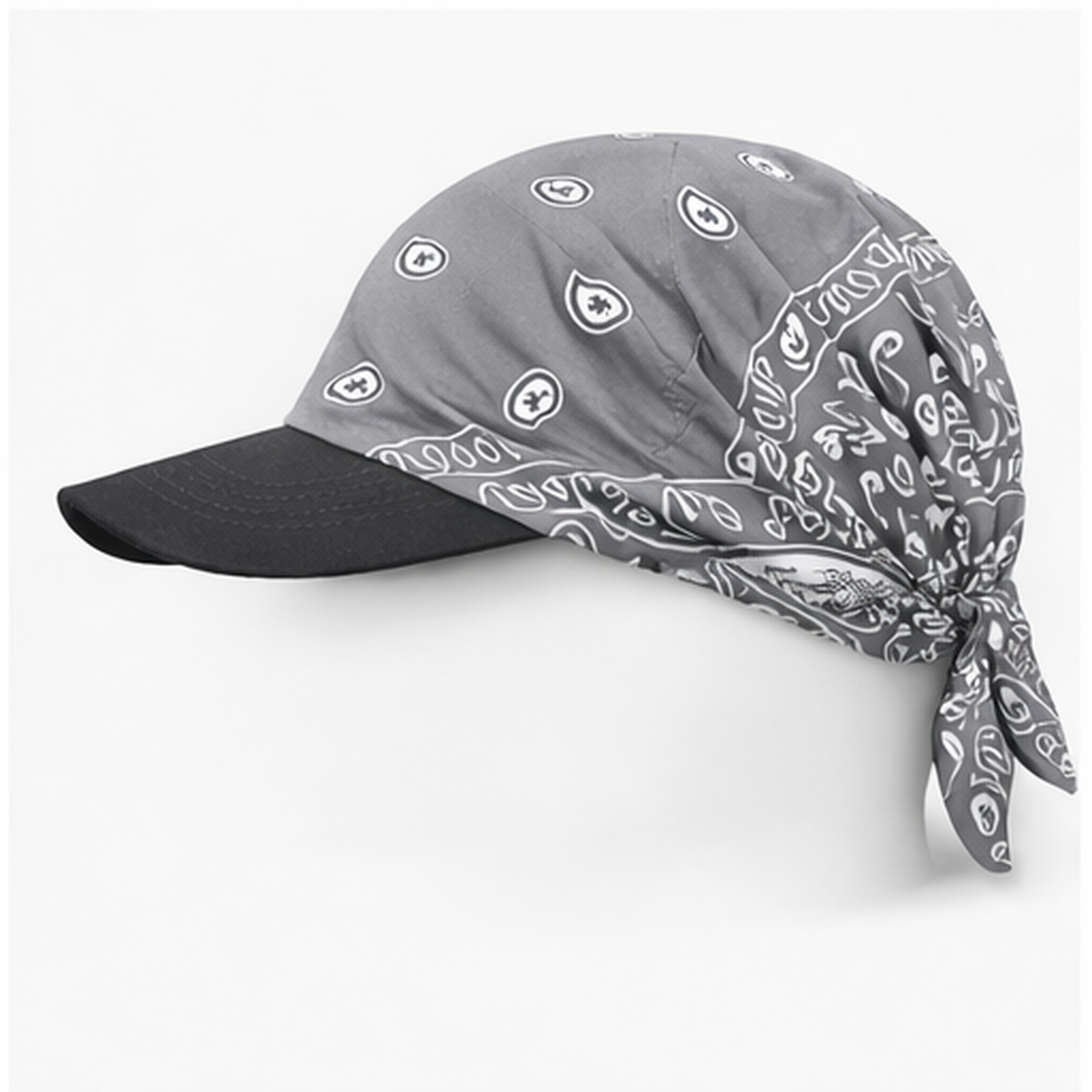 Danac Premium Cotton Bandana Cap for Men - Grey, Blue & Black