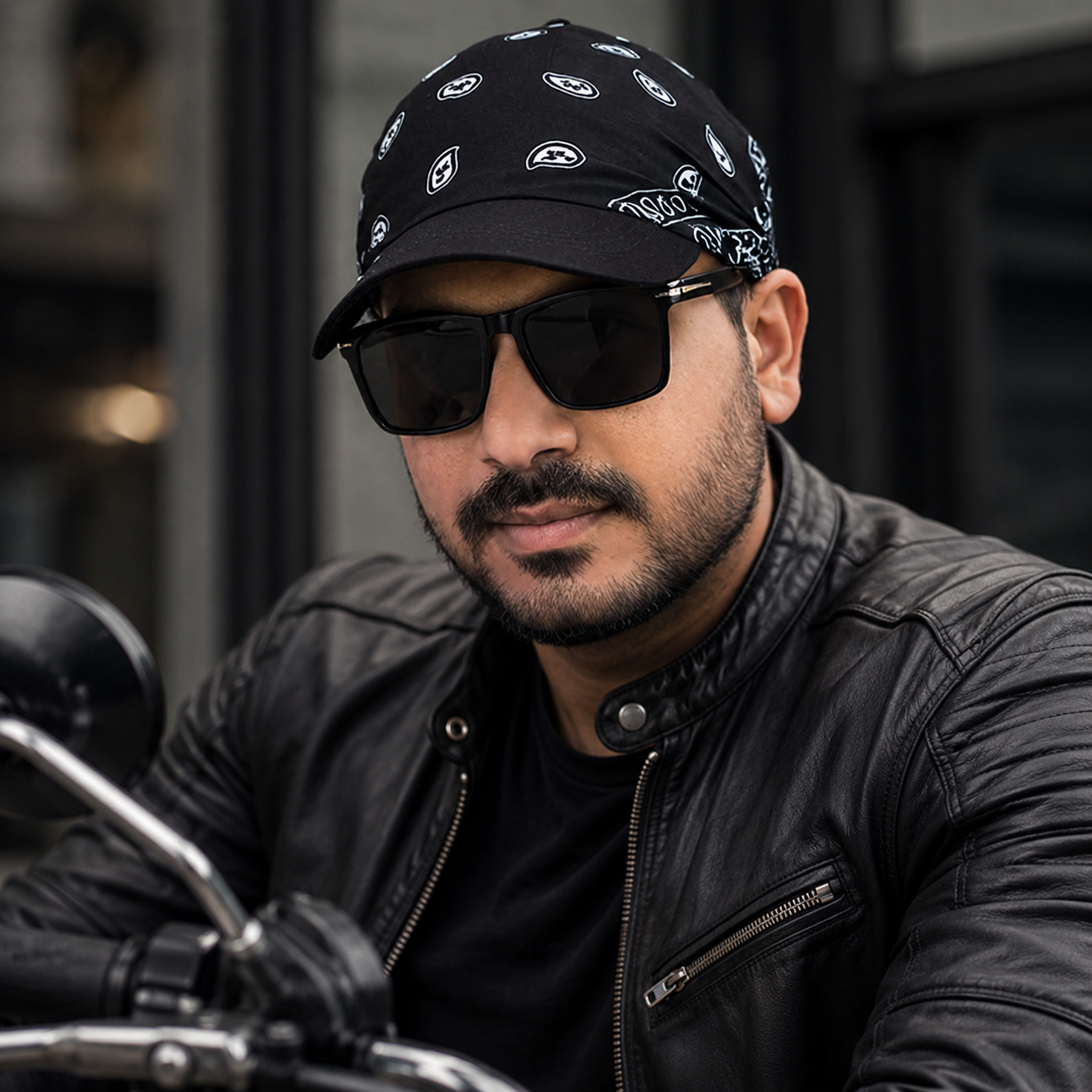 Danac Bandana Cap for Men - Brown & Black Combo | Cotton Streetwear