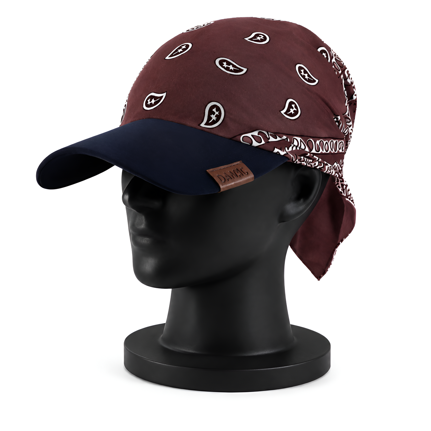 Danac Premium Cotton Bandana Cap for Men - chocolate brown