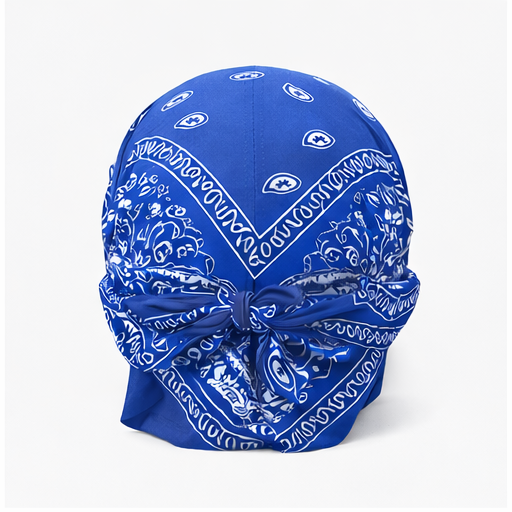 Danac Bandana Cap for Men - Blue & Grey Combo | Cotton Headwear