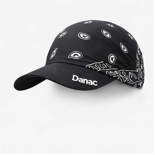 Danac Bandana Cap for Men | Premium Cotton Cap - Black
