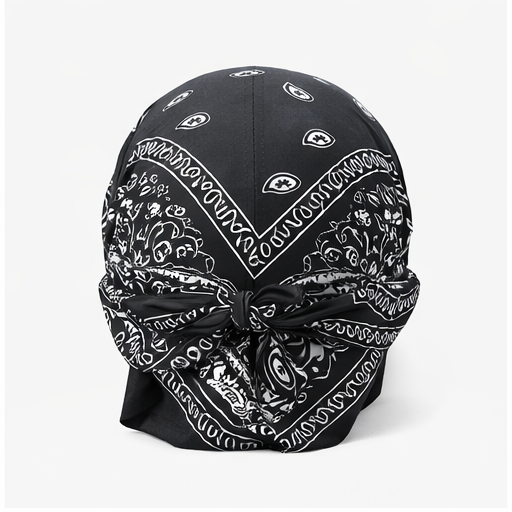 Danac Bandana Cap for Men | Premium Cotton Cap - Black