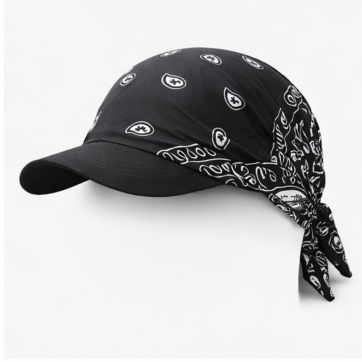 Danac Bandana Cap for Men | Premium Cotton Cap - Black