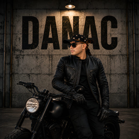 Danac Premium Cotton Bandana Cap for Men - Black Gold