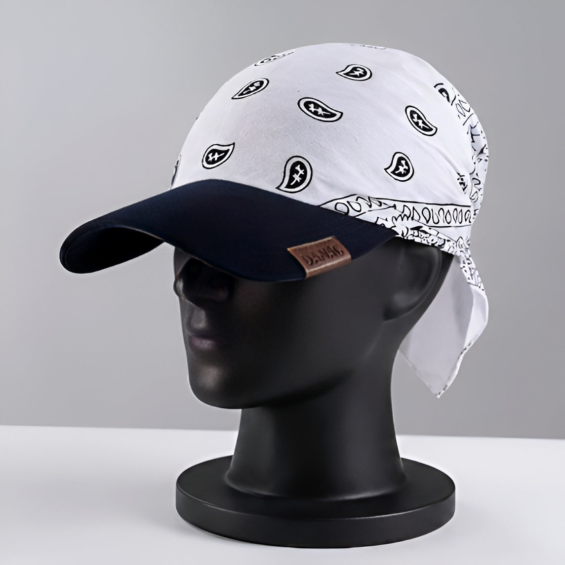 Danac Premium Cotton Bandana Cap - White