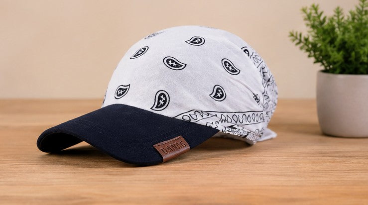 Danac Premium Cotton Bandana Cap - White