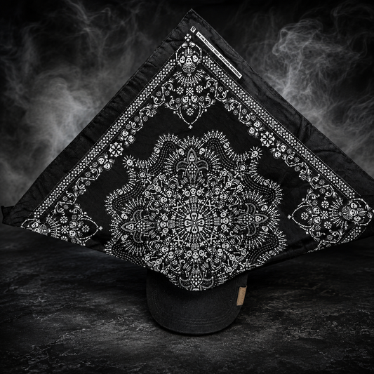 Danac Premium Cotton Bandana Cap for Men - Skeleton Mist