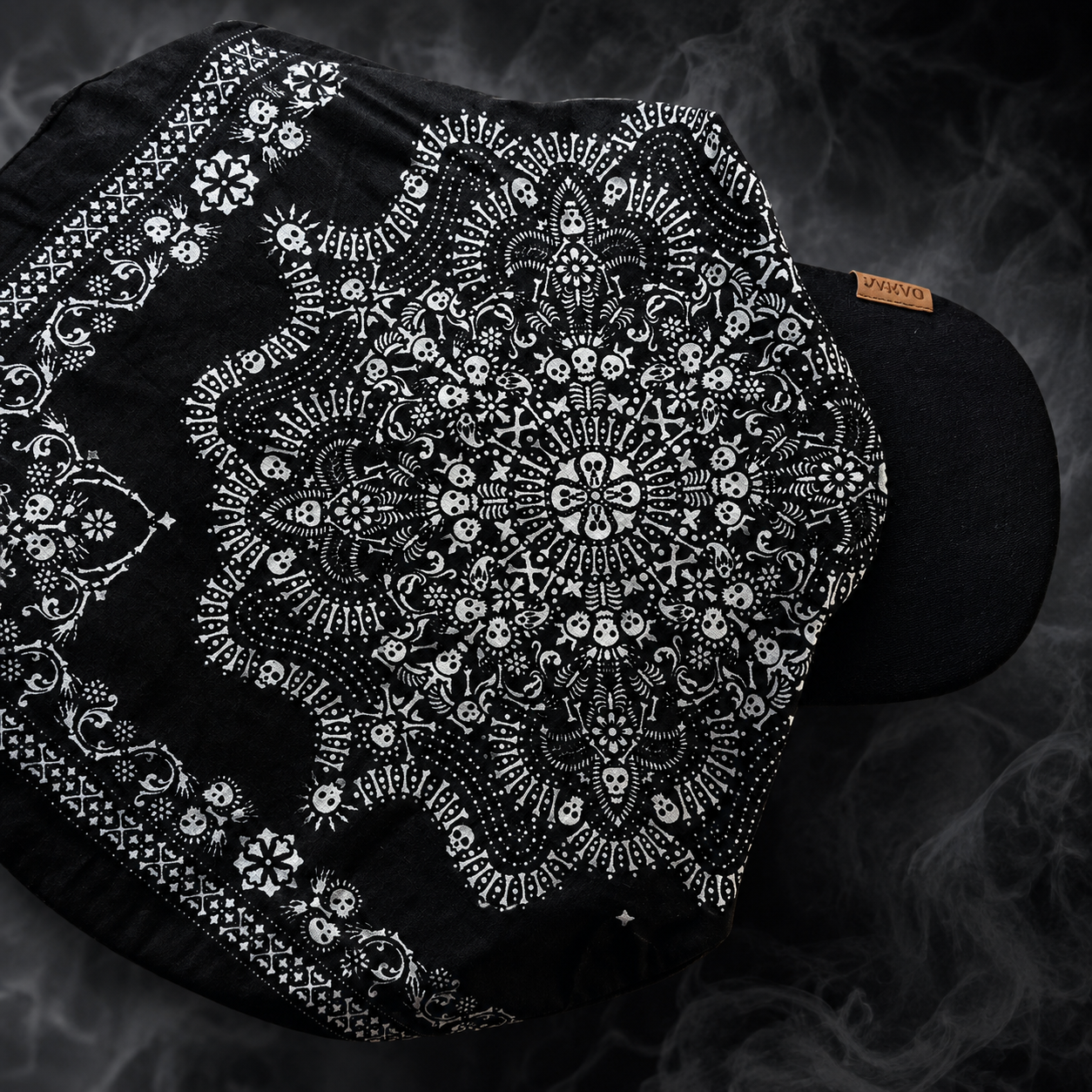 Danac Premium Cotton Bandana Cap for Men - Skeleton Mist